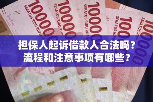 济南担保人起诉借款人合法吗？流程和注意事项有哪些？