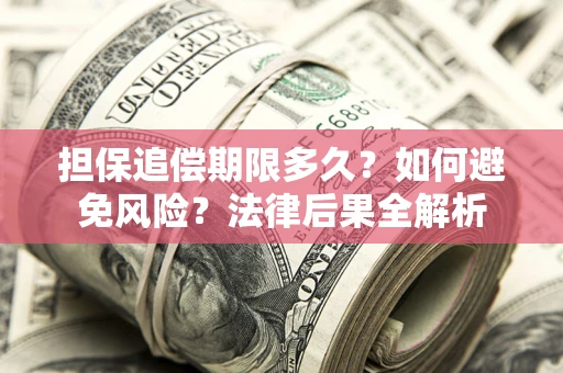 济南担保追偿期限多久？如何避免风险？法律后果全解析