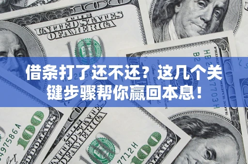 济南借条打了还不还？这几个关键步骤帮你赢回本息！