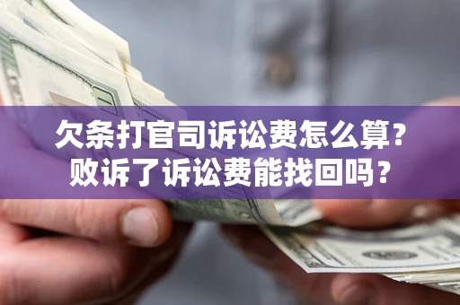 济南欠条打官司诉讼费怎么算？败诉了诉讼费能找回吗？