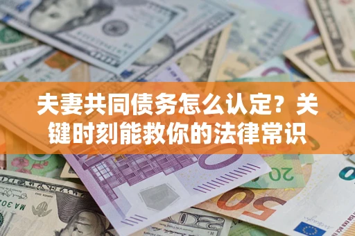 济南夫妻共同债务怎么认定？关键时刻能救你的法律常识