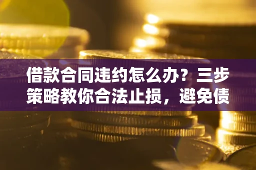 济南借款合同违约怎么办？三步策略教你合法止损，避免债务危机升级