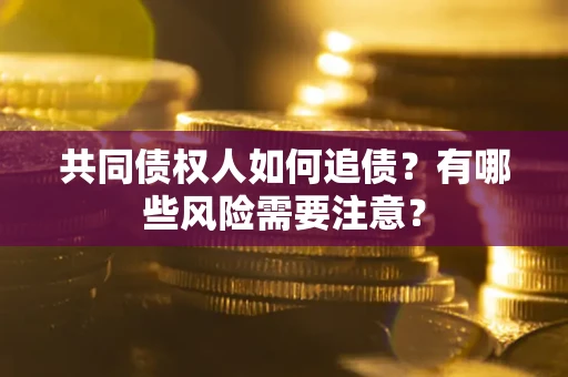 济南共同债权人如何追债？有哪些风险需要注意？